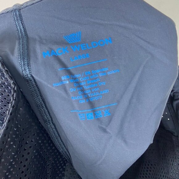 NEW Mack Weldon Performance Technical Shorts‎ Blue Size Large Laser Ventilation - Picture 3 of 13